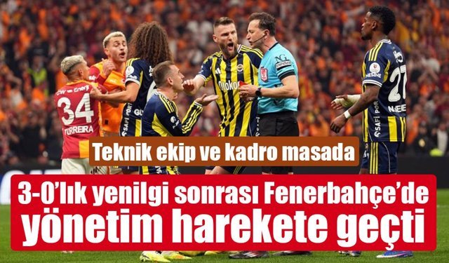 3-0’lık Galatasaray yenilgisi sonrası Fenerbahçe’de alarm zilleri!