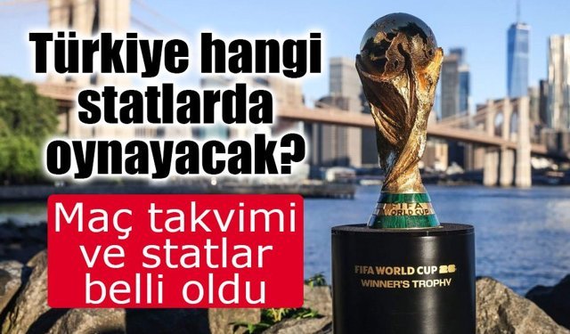 A Milli Takım’ın Dünya Kupası rotası belli oldu: Dev statlarda zorlu grup!