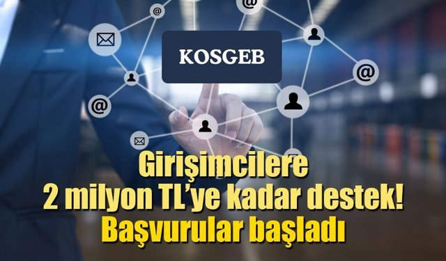 Girişimcilere 2 milyon TL’ye kadar destek! Başvurular başladı