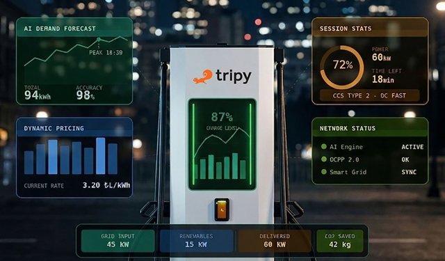 Tripy’den Şehirlerin Geleceğine Yapay Zekâ İmzası:  “ChargeForge” Başlıyor!