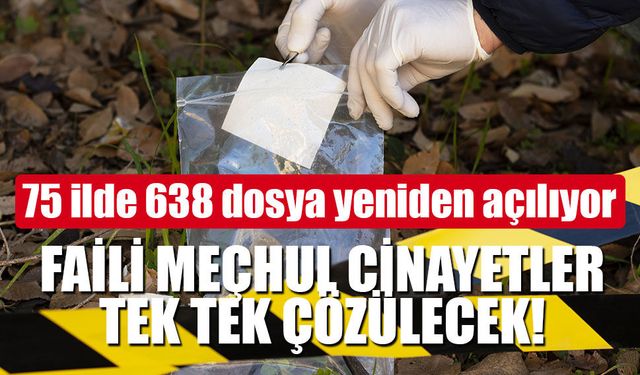 Adalet Bakanlığı: 75 ilde 638 dosya yeniden açılıyor