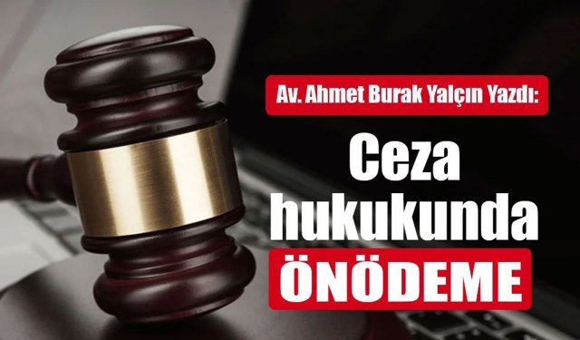 Ceza hukukunda  önödeme