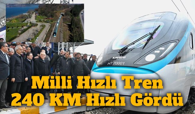 Raylarda Yerli Güç: Milli Elektrikli Hızlı Tren 240 KM Hızı Gördü