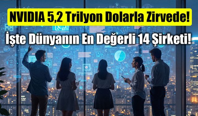 Yapay Zeka Çılgınlığı Trilyon Dolarlık Kulübü Salladı! İşte Dünyanın En Büyük 14 Şirketi
