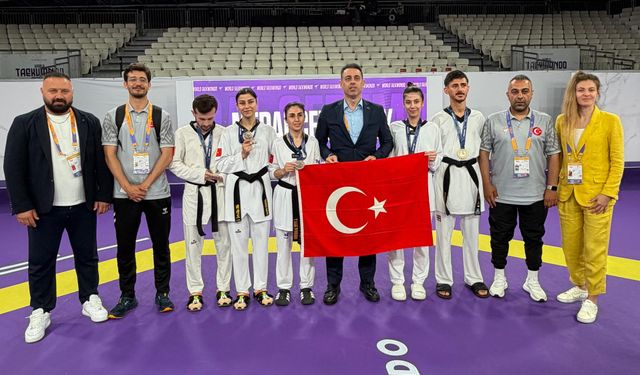 Milli taekwondoculardan Roma ve Nürnberg'de 13 madalya