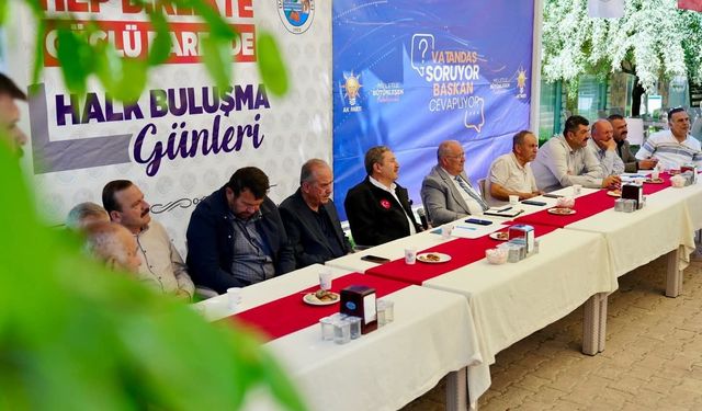 Darende'de vatandaş buluşması