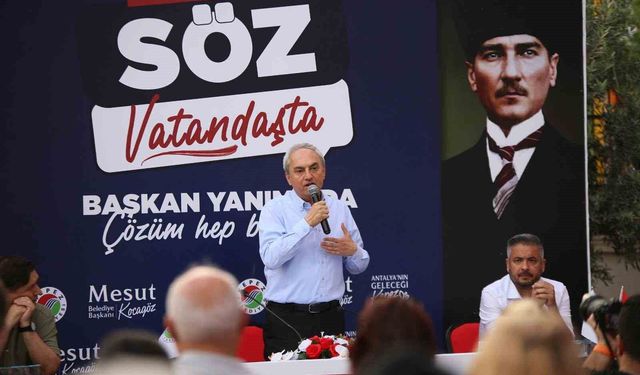 Kepez Belediye Başkanı Mesut Kocagöz vatandaşlarla buluştu