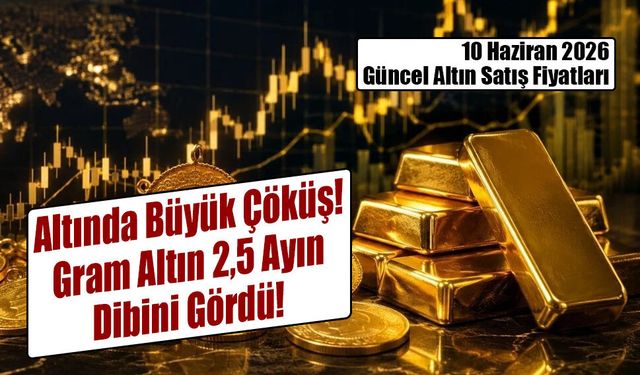 Altında Büyük Çöküş: Gram Altın 2,5 Ayın Dibini Gördü!