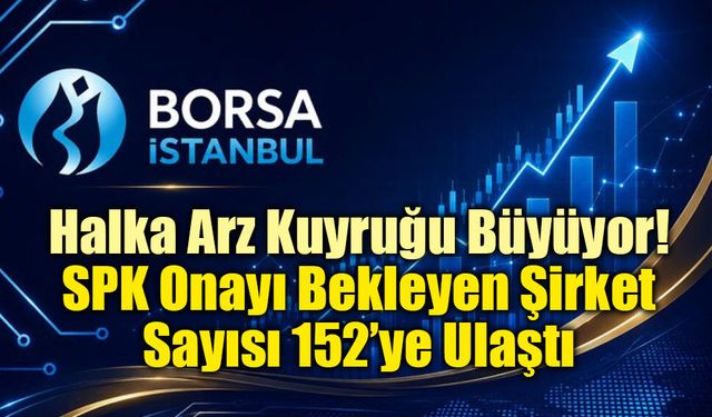 Halka Arz Kuyruğu Büyüyor: SPK Onayı Bekleyen Şirket Sayısı 152’ye Ulaştı