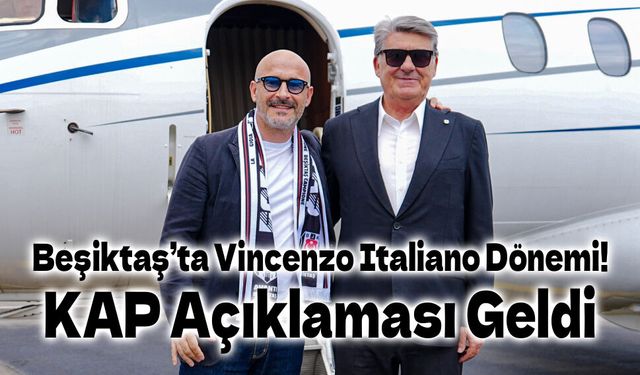 Beşiktaş’ta Vincenzo Italiano Dönemi! KAP Açıklaması Geldi