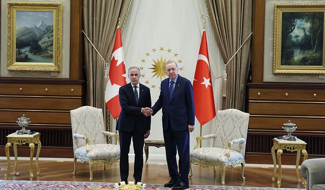 Cumhurbaşkanı Erdoğan, Kanada Başbakanı Mark Carney'i kabul etti