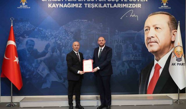 AK Parti Terme İlçe Başkanlığı'nda bayrak değişimi: Başkan Mümin Osman Ertan oldu