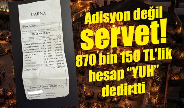 Alaçatı'da bir gecelik eğlenceye 870 bin TL: Lüks mü, israf mı?