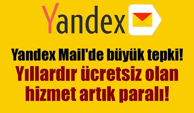 Yandex'te ücretsiz dönem sona eriyor?