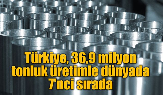 Türkiye, dünya çelik üretiminde 7'nci sıradaki yerini korudu: 36,9 milyon tonluk üretim