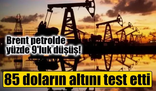 Brent petrolde sert geri çekilme: Diplomasi umudu fiyatları aşağı çekti