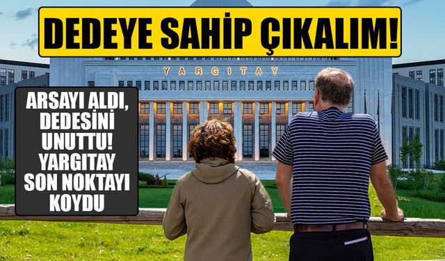 Yargıtay’dan emsal karar: Dedesine bakmayan torun aldığı arsayı kaybeti
