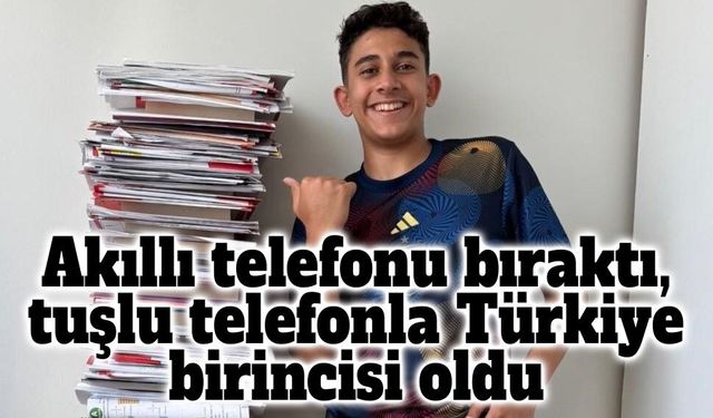 LGS Türkiye Birincisi Hamza İncebay: "Akıllı Telefonu Bıraktım, Tuşlu Telefon Kullandım"