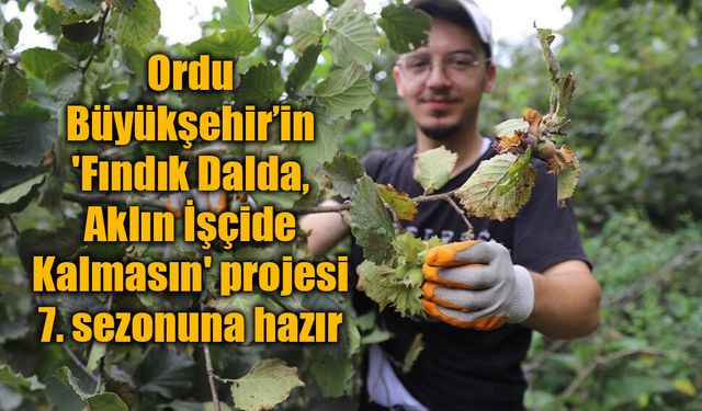 'Fındık Dalda, Aklın İşçide Kalmasın' projesi 7. sezonuna hazır