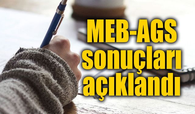 MEB-AGS sonuçları açıklandı