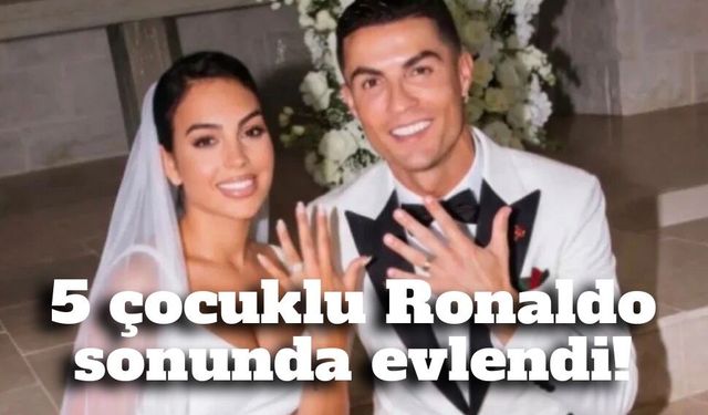 Ronaldo ve Georgina gizlice evlendi! Düğünden sadece tek kare paylaşıldı