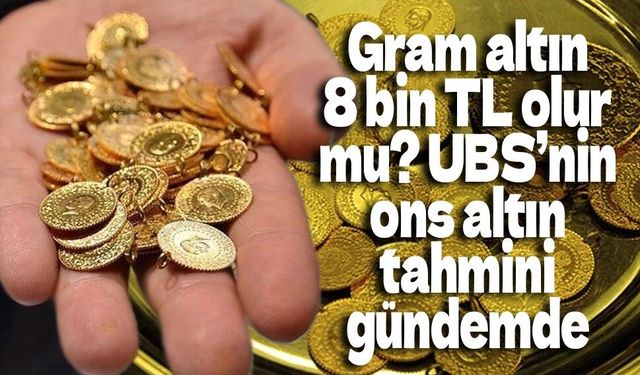 UBS’den altın tahmini: Ons altın için 5 bin 200 dolar hedefi