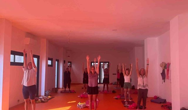 Bodrum Belediyesinin pilates dersleri devam ediyor