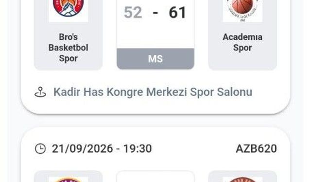Kayseri Büyük Erkekler Basketbol Ligi başladı