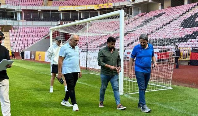 Prof. Dr. Fethi Heper Stadyumu'nda sezon öncesi hazırlıklar sürüyor