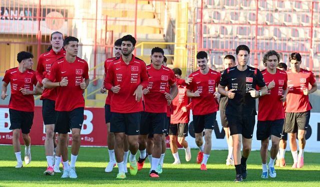 Ümit Milli Takımı, Ukrayna maçı hazırlıklarına başladı