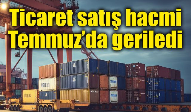 Ticaret satış hacmi Temmuz’da yüzde 0,6 geriledi