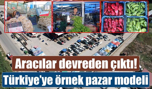 Tarladan toplanan ürünler dakikalar içinde tezgahta tüketiciyle buluşuyor!