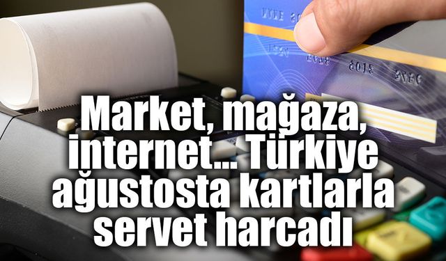 Kartlı ödemelerde dikkat çeken tablo! Ağustosta 3 trilyon TL’lik harcama yapıldı