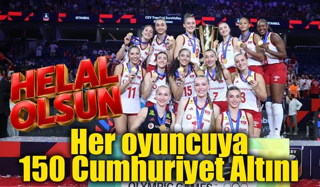 Avrupa şampiyonu olan Filenin Sultanları'nın alacağı primler belli oldu!