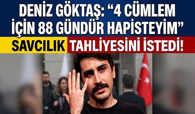 Deniz Göktaş'ın yargılandığı davada savcılık tahliye istedi