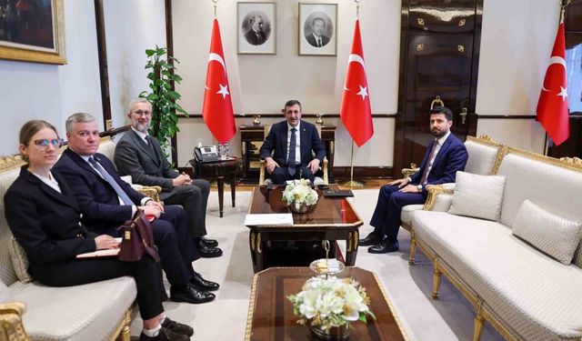 Cumhurbaşkanı Yardımcısı Yılmaz, Ukrayna'nın Ankara Büyükelçisi Neriman Celal ile bir araya geldi