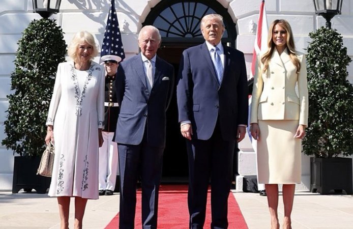 İngiltere Kralı Charles ve eşi Kraliçe Camilla ABD’de