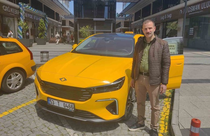 Rize’de Togg T10F ile taksi dönemi başladı