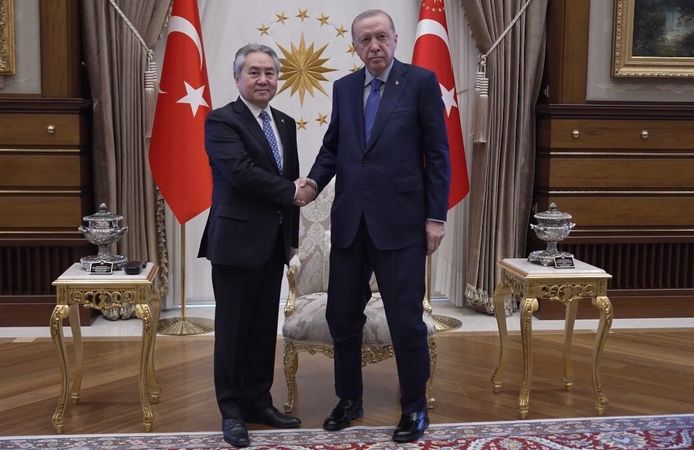 Cumhurbaşkanı Erdoğan, Kırgızistan Dışişleri Bakanı Kulubayev'i kabul etti