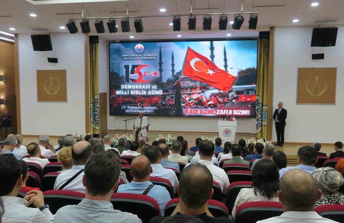 Kırgızistan'da 15 Temmuz şehitleri anıldı