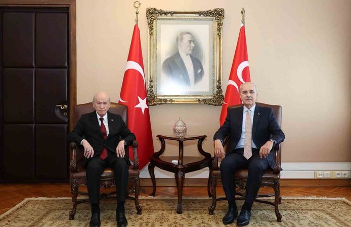 TBMM Başkanı Kurtulmuş'tan Bahçeli'ye ziyaret