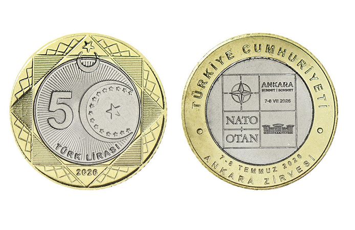 NATO Zirvesi anısına 5 liralık özel hatıra parası basıldı