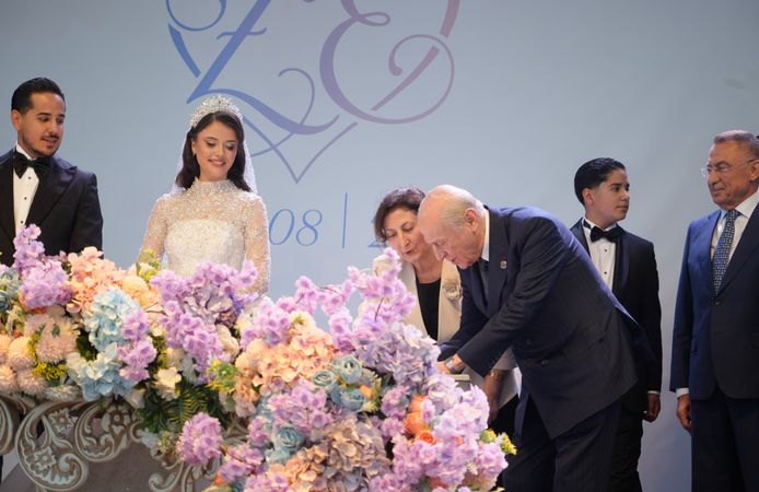 Bahçeli, MHP İl Başkanı'nın oğlu Enes Doğan'ın düğününe katıldı