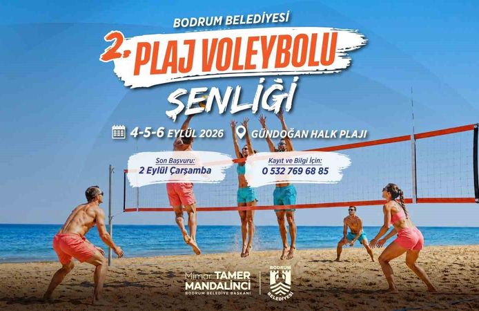 Plaj Voleybolu Şenliği Gündoğan'da