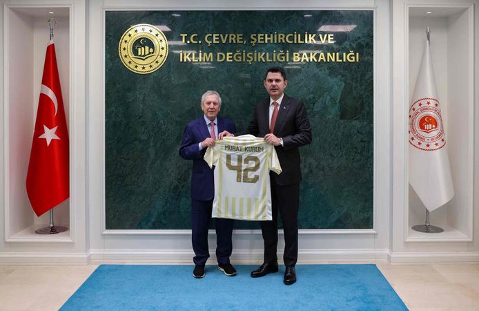 BAKAN KURUM, FENERBAHÇE SPOR KULÜBÜ BAŞKANI AZİZ YILDIRIM’I KABUL ETTİ