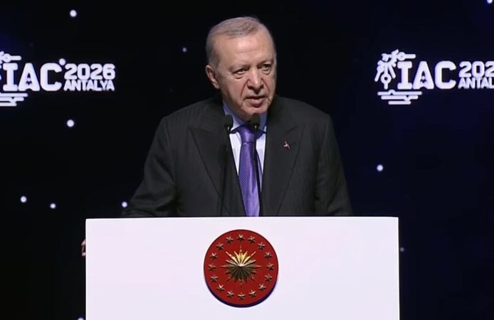 Erdoğan'dan Uluslararası Uzay Kongresi’nde önemli mesajlar!