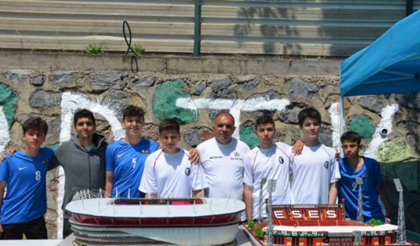 Lise öğrencileri bir yıl boyunca emek verdi: Bu maket statta yok yok