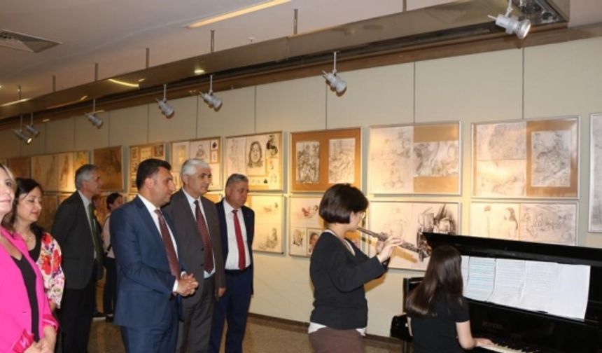 Öğrencilerden yıl sonu sanat sergisi