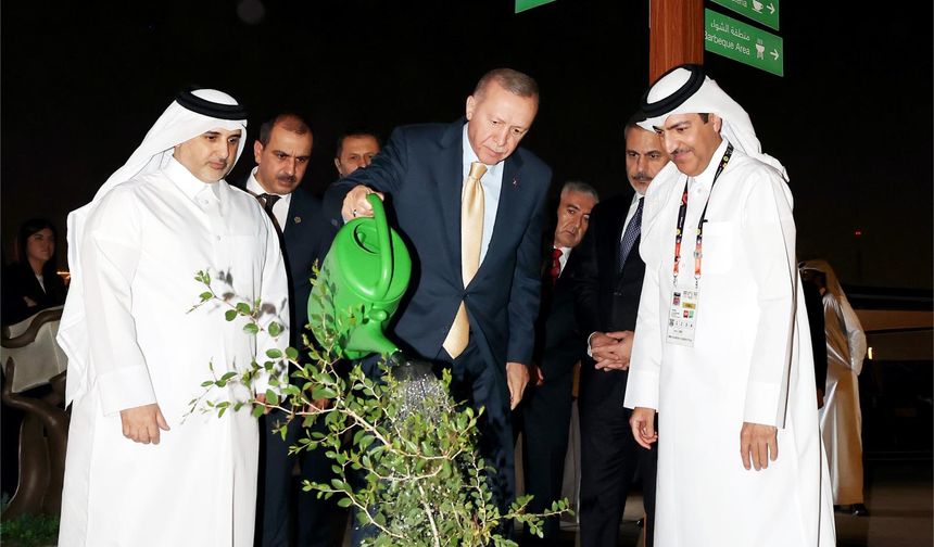 Erdoğan, Katar'da EXPO 2023 fuar alanını ziyaret etti