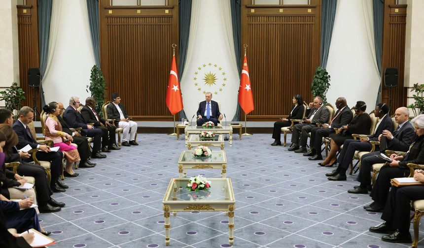 Cumhurbaşkanı Erdoğan'a 7 ülkenin büyükelçisinden güven mektubu